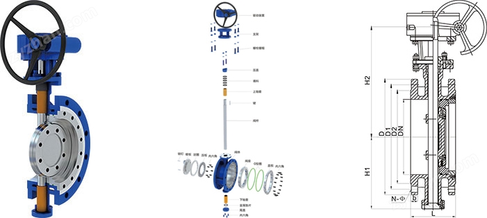 法蘭硬密封蝶閥